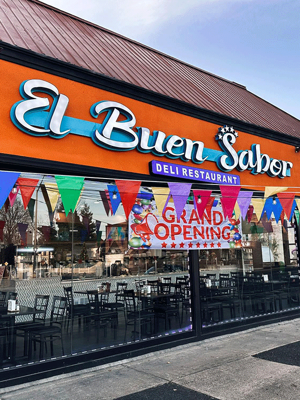 Fachada El Buen Sabor Restaurant — 692 Fulton Ave, Hempstead NY